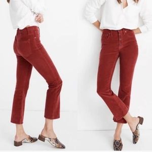 Madewell Corduroy Demo Boot Pants Size 28